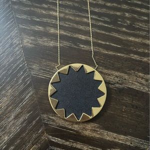 House of Harlow Leather Sunburst Necklace